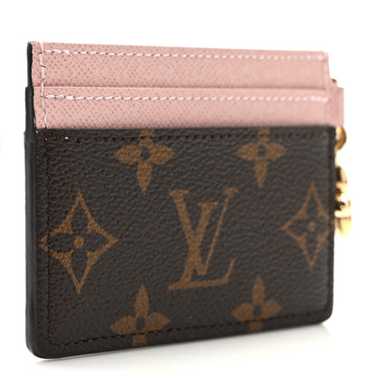 Louis Vuitton Monogram LV Charms Card Holder Rose Ballerine 3 of 7
