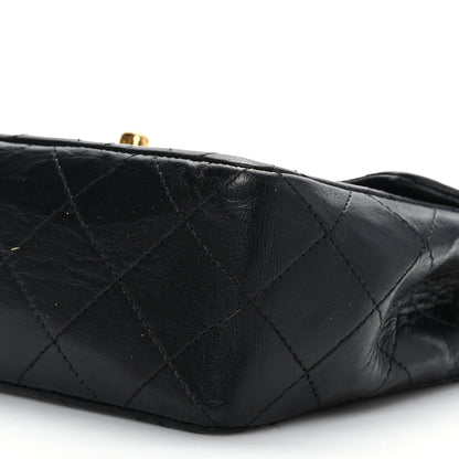 Chanel Lambskin Quilted Mini Square Flap Bag Black 9 of 9