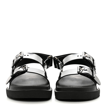 Gucci Rubber Mini Double G Womens Isla Dad Sandals 36 Black 2 of 7
