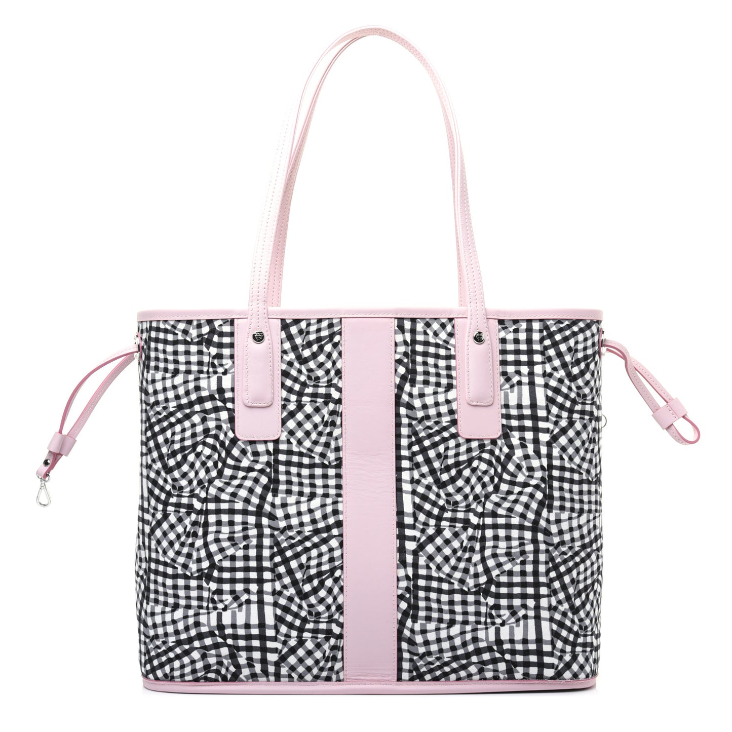 Visetos Medium Liz Reversible Shopper Tote White Powder Pink