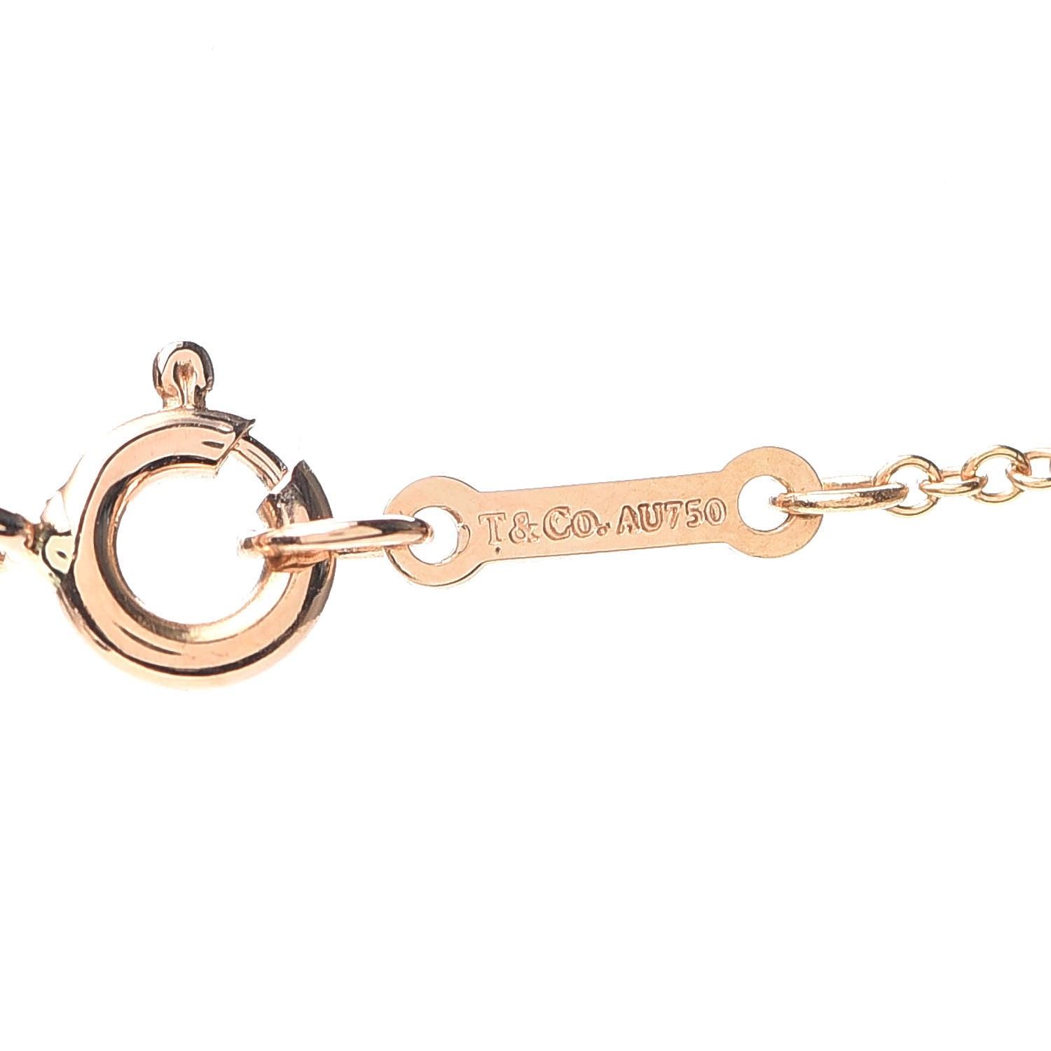 Tiffany 18K Rose Gold Diamond Paloma Picasso Loving Heart Bar Pendant Necklace 5 of 6