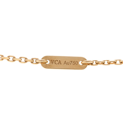 Van Cleef & Arpels VAN CLEEF & ARPELS 18K Yellow Gold Mother of Pearl Sweet Alhambra Pendant Necklace 4 of 6