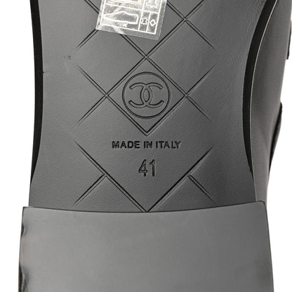 Chanel Lambskin Quilted CC Turnlock Loafers 41 Black 8 of 9