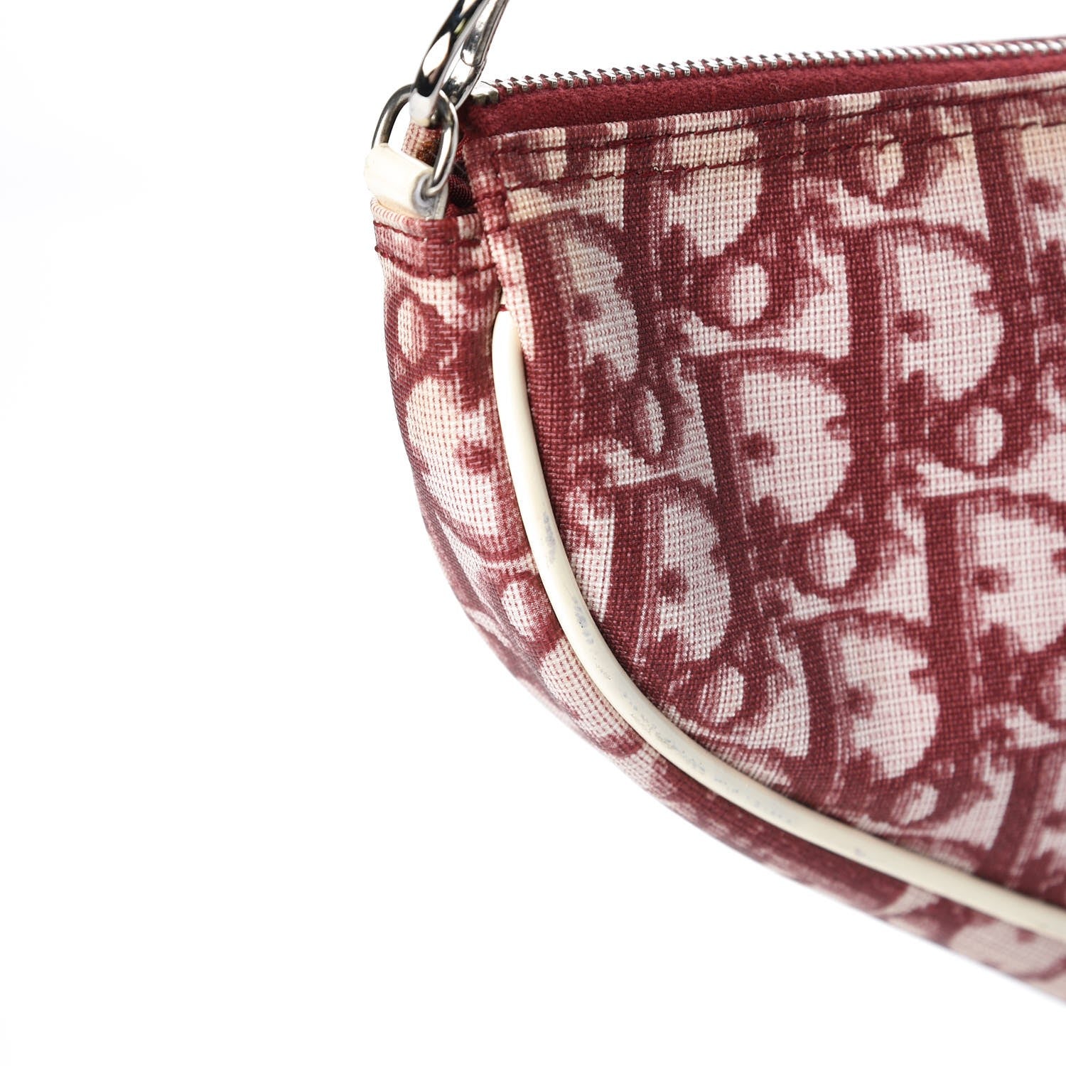 Christian Dior Monogram Mini Saddle Pochette Red 12 of 13