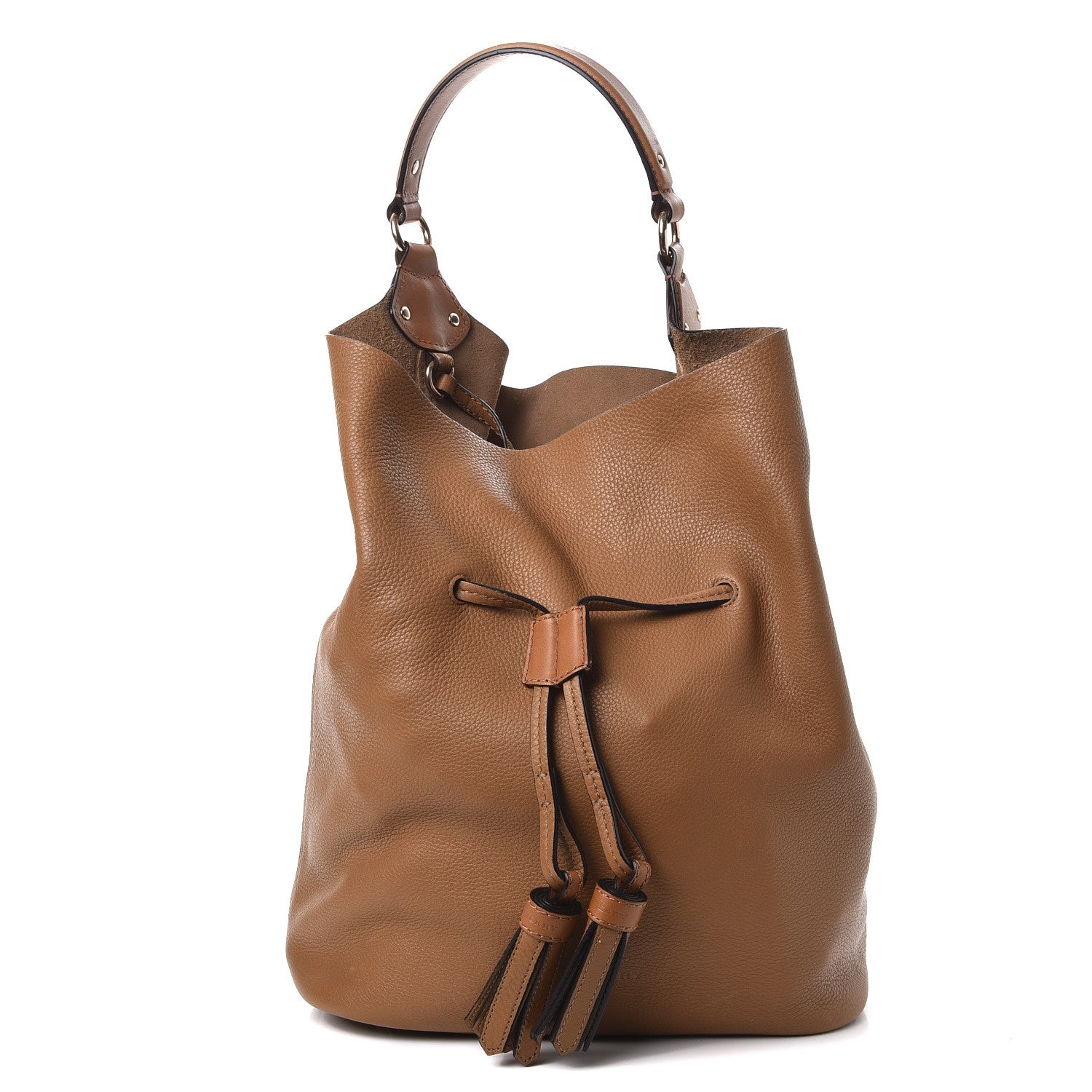 Burberry Grainy Calfskin Large Ashby Hobo Sand 1 of 15
