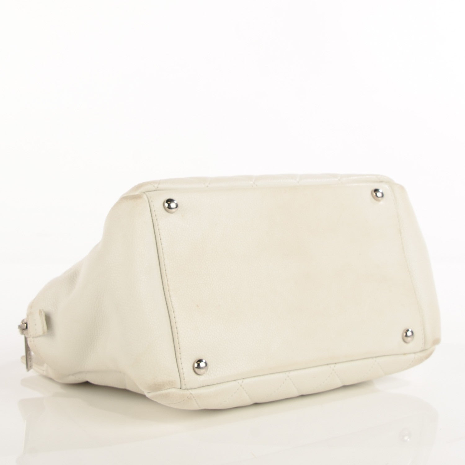 Chanel Caviar Quilted Petit Timeless Tote PTT White 6 of 11