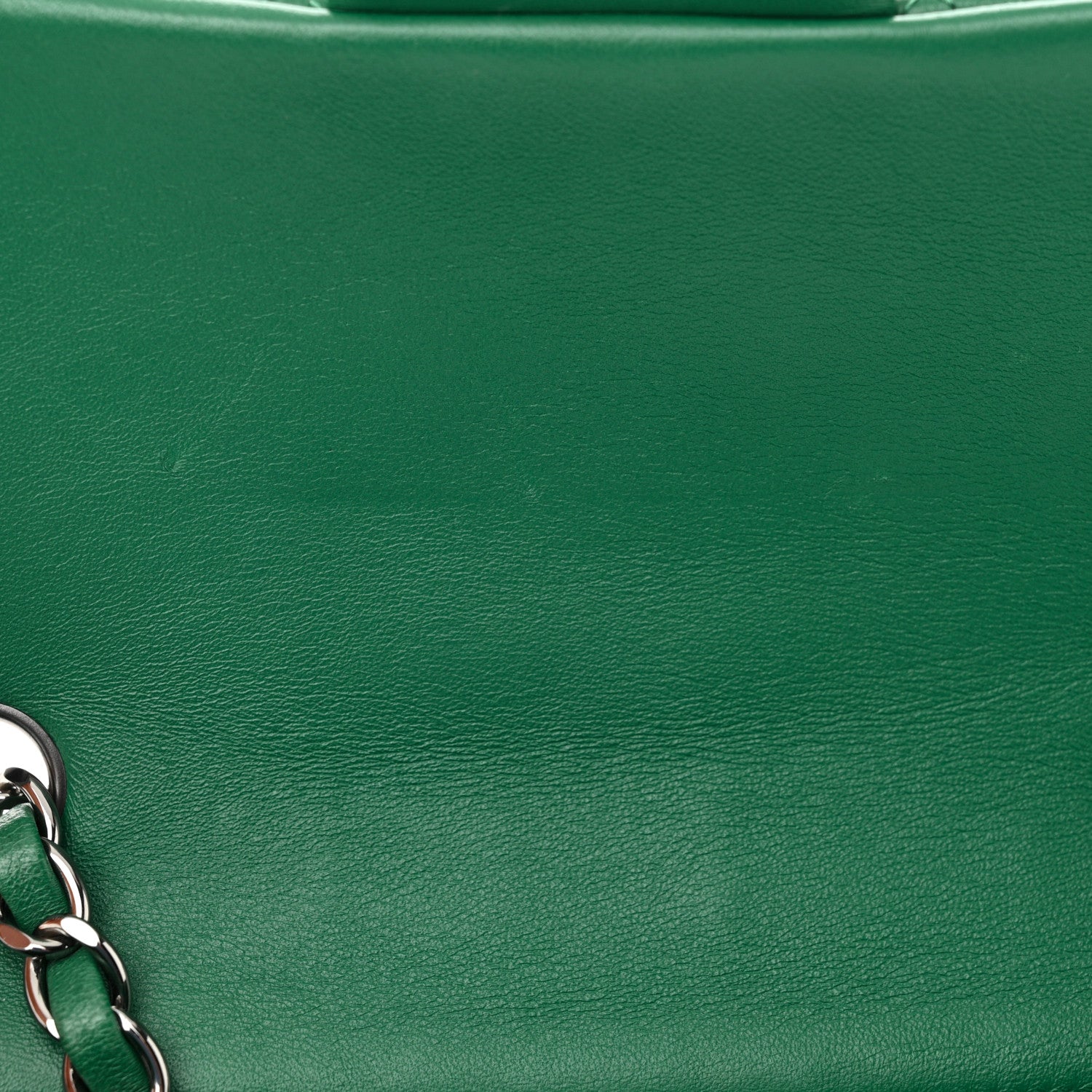 Chanel Lambskin Quilted Mini Rectangular Flap Dark Green 11 of 12
