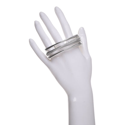 David Yurman Sterling Silver Diamond Crossover Four Row Cuff Bracelet 2 of 4