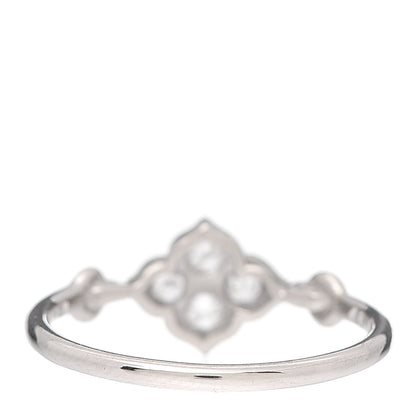 Cartier 18K White Gold Diamond Hindu Floral Ring 48 4.5 3 of 5