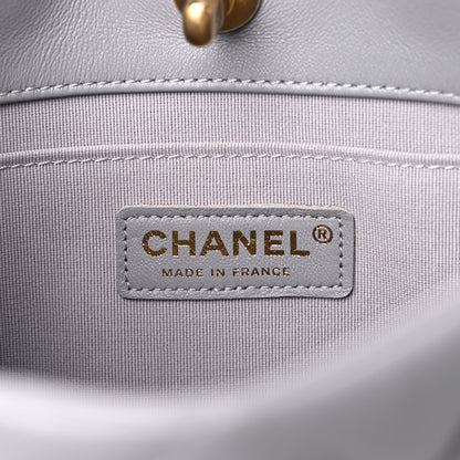 Chanel Lambskin Quilted Crush on Chains Hobo Grey 6 of 11