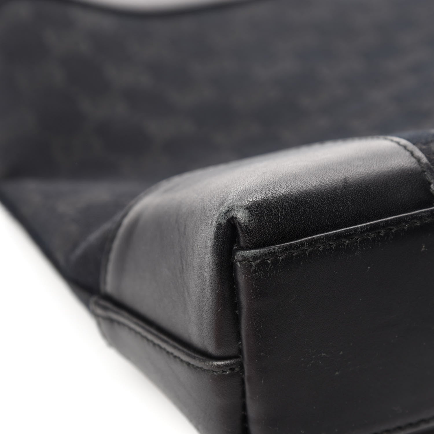 Gucci Monogram Shoulder Bag Black 10 of 14