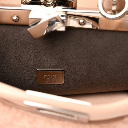 Fendi Shearling Nappa Mini Peekaboo Iconic Satchel Light Rose 5 of 9