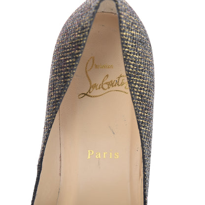 Christian Louboutin Glitter Love Me 120 Pumps 39 Gold 8 of 11