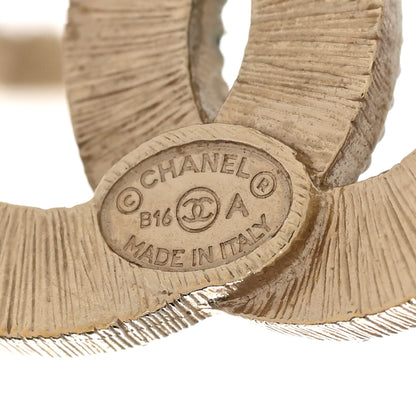 Chanel Bead CC Earrings Light Gold Black 4 of 11