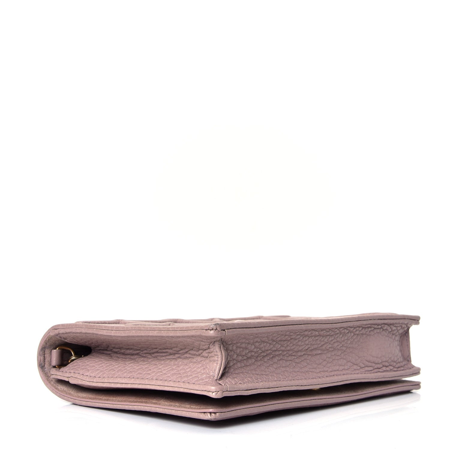 Christian Dior Grained Calfskin Diorama Wallet on Chain Pouch Nude 3 of 4