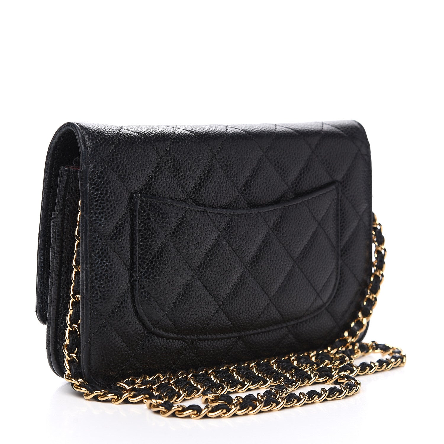 Chanel Caviar Quilted Wallet On Chain WOC Black 2 of 13