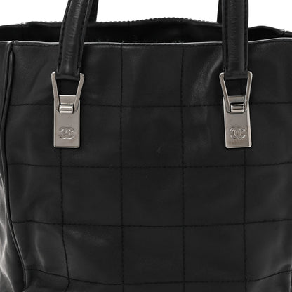 Chanel Lambskin Square Stitched Tote Black 8 of 11