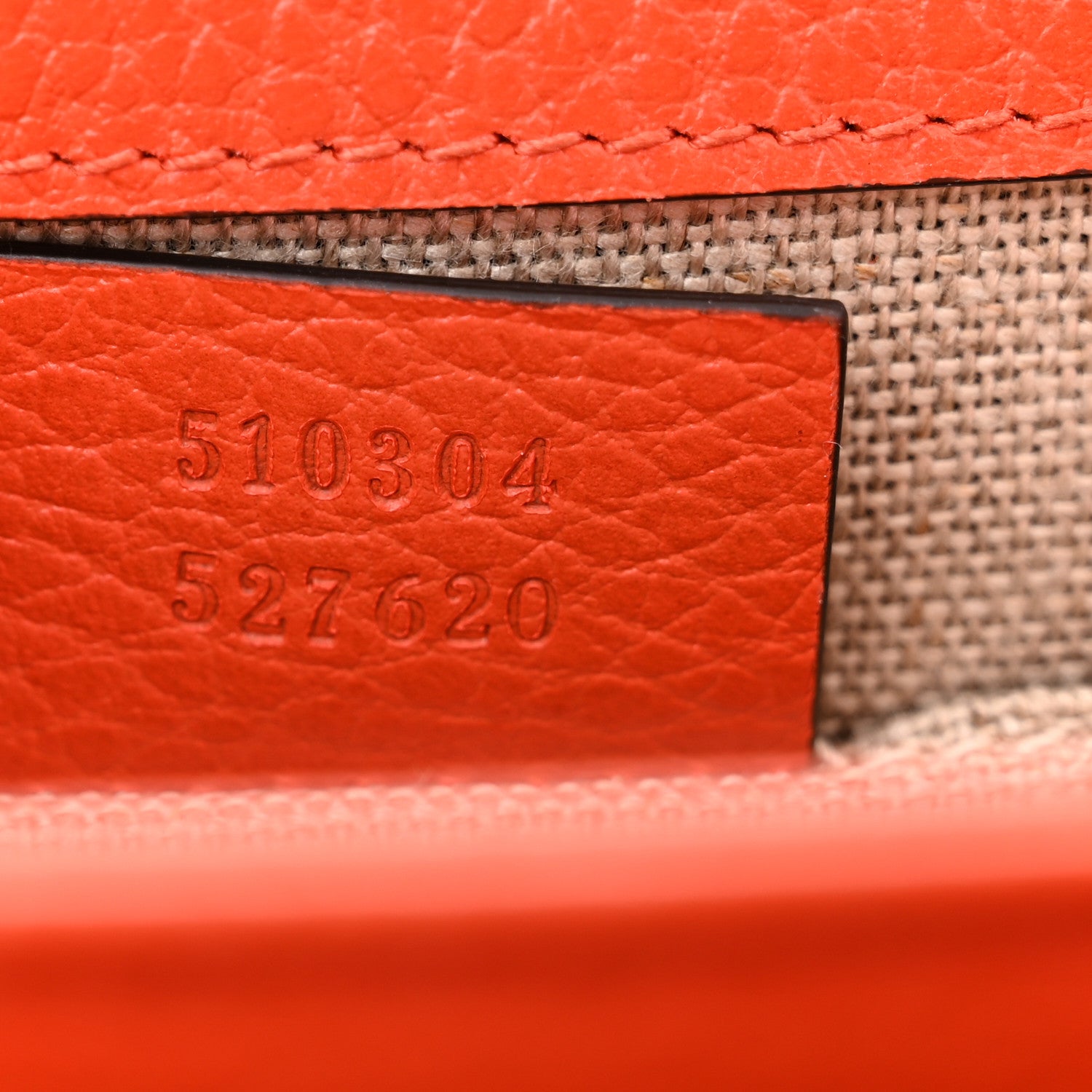 Gucci Dollar Calfskin Small Interlocking G Shoulder Bag Sun Orange 7 of 10