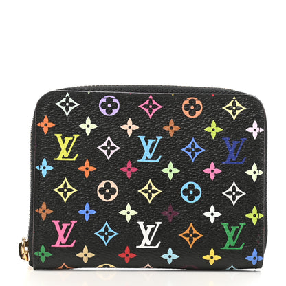 Louis Vuitton Monogram Multicolor Zippy Coin Purse Black Grenade 1 of 6