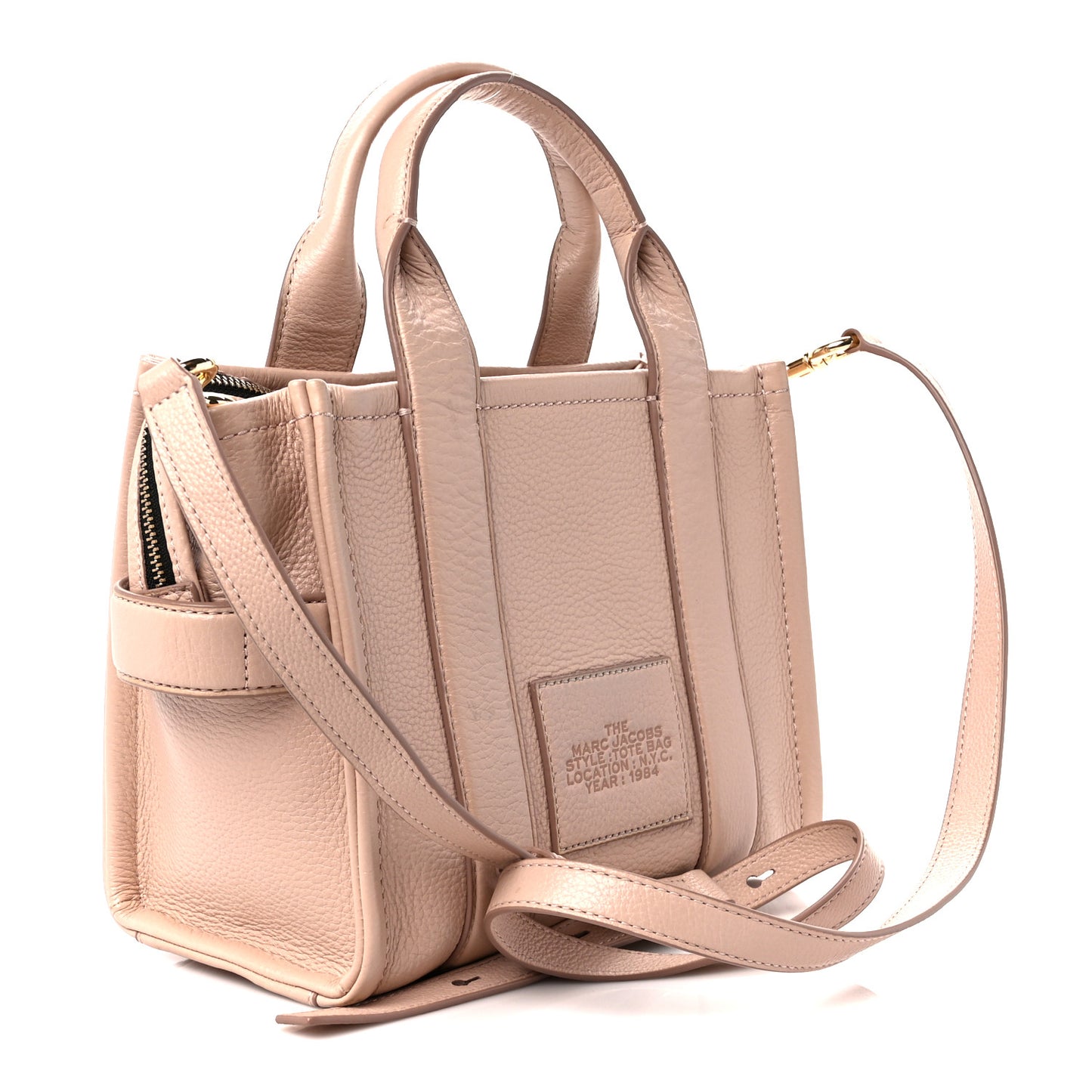 Grained Calfskin Small The Tote Bag Rose Dust