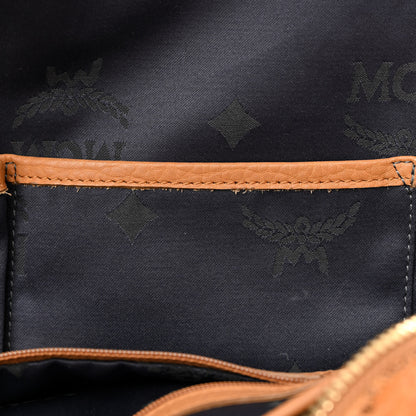 MCM Visetos Studded Medium Stark M Backpack Cognac 19 of 19