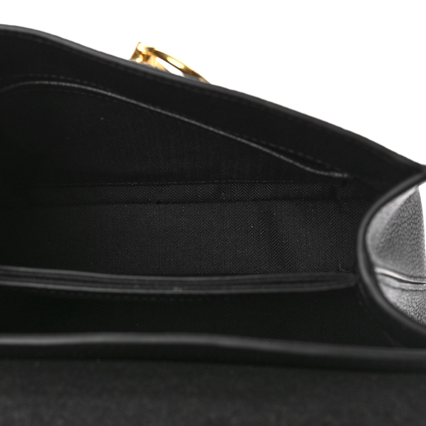 Small Classic Grain Calfskin Mini Seaton Black