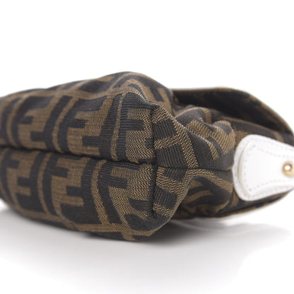 Fendi Zucca Cuoio Lucido Mini Chef Shoulder Bag Tobacco White 8 of 9