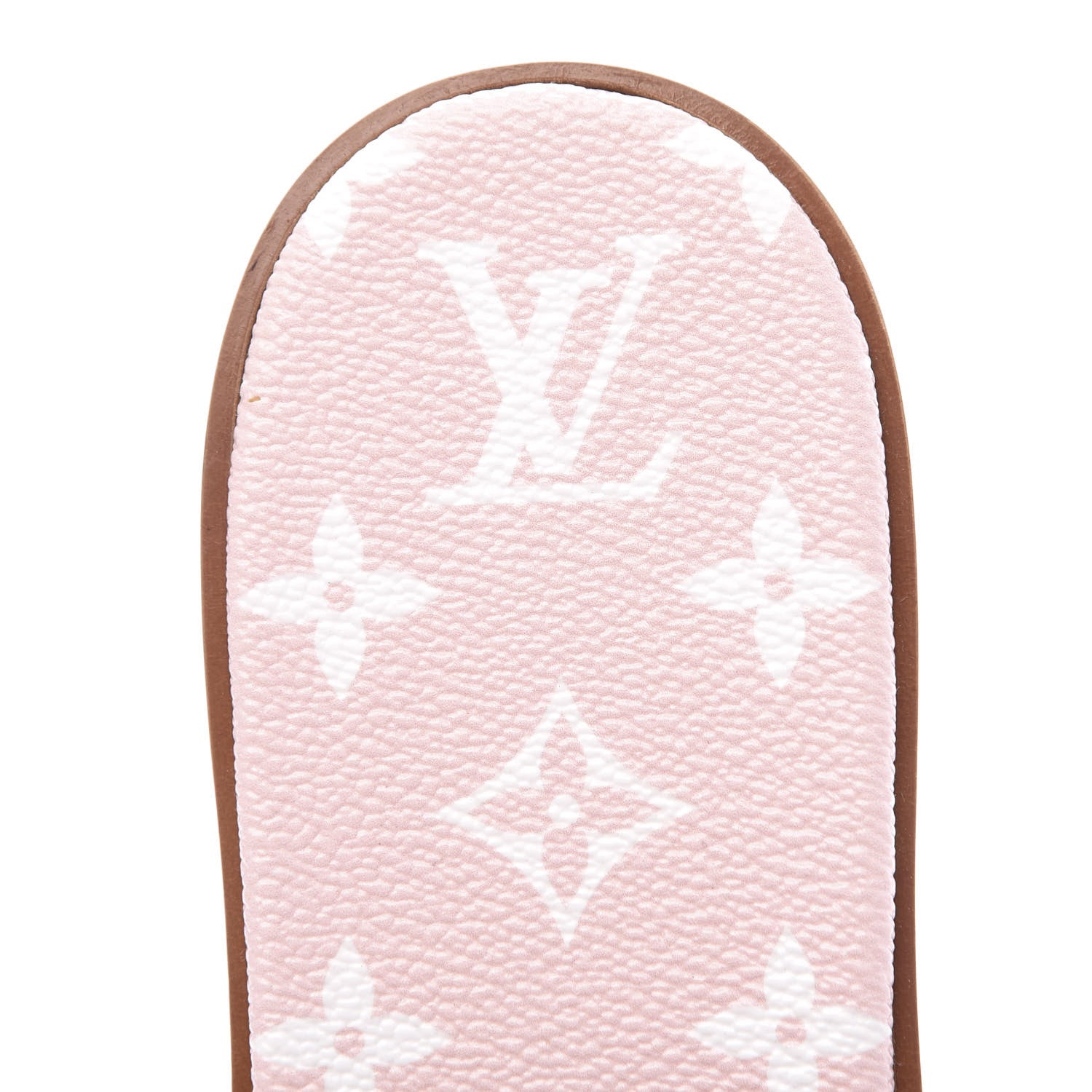 Louis Vuitton Monogram Giant Lock It Flat Mule 38.5 Rouge Rose 8 of 11