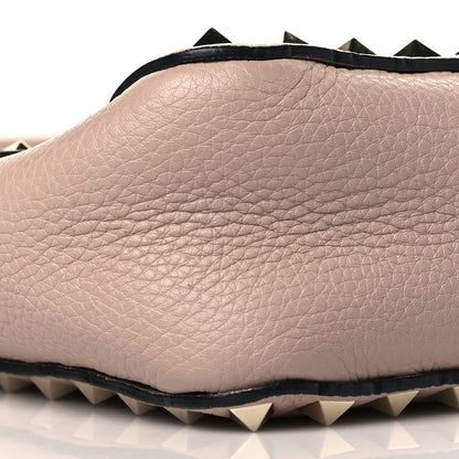 Valentino Garavani Pebbled Calfskin Mini Rockstud Flip-Lock Messenger Bag Poudre 8 of 9