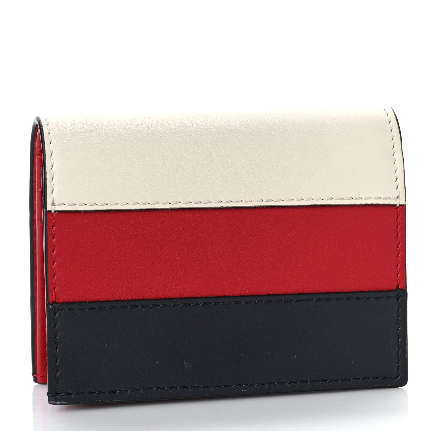 Gucci Calfskin Queen Margaret Card Case Wallet Blue Agata Hibiscus Red Mystic White 3 of 9