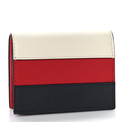 Gucci Calfskin Queen Margaret Card Case Wallet Blue Agata Hibiscus Red Mystic White 3 of 9