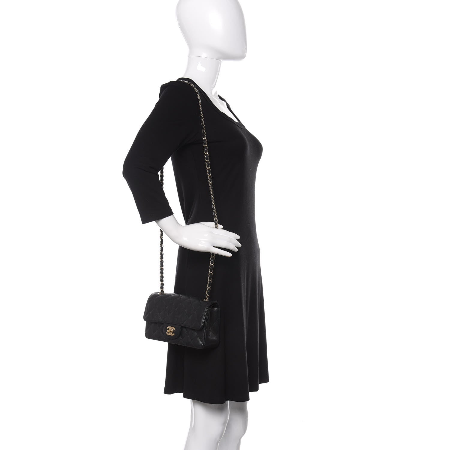 Chanel Caviar Quilted Mini Rectangular Flap Black 2 of 11