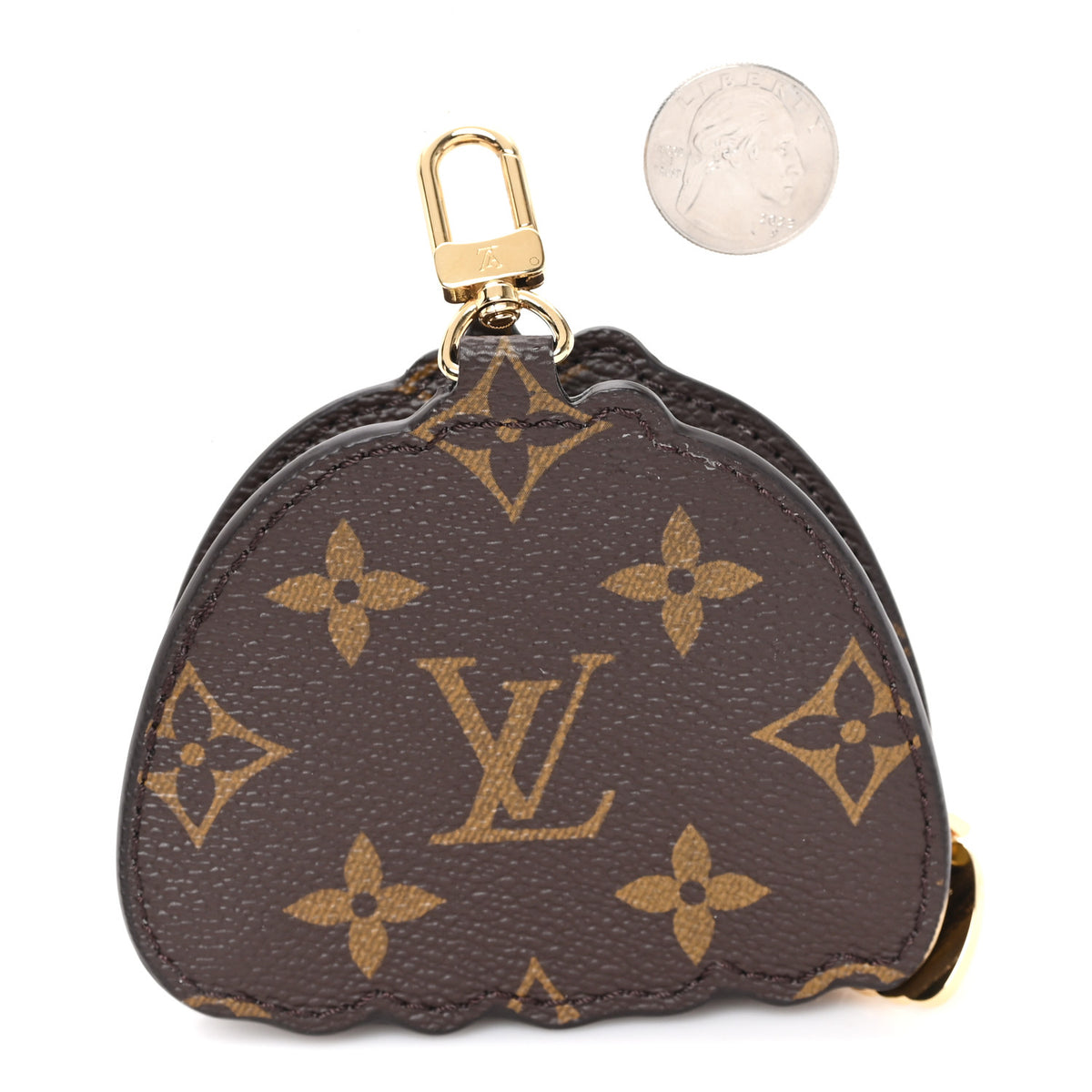 LV X YK Monogram Pumpkin Coin Purse