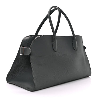 The Row Grained Calfskin EW Margaux Timouse Grey 3 of 9