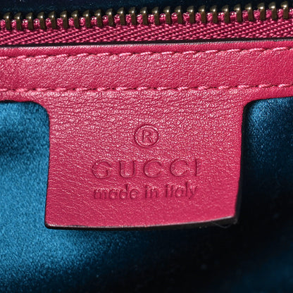 Gucci Velvet Matelasse Blind for Love Embroidered Medium GG Marmont Shoulder Bag Light Raspberry Rose Multicolor 6 of 12