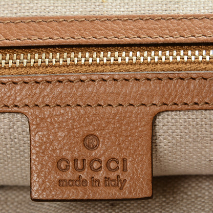 Gucci Pebbled Calfskin Marrakech Clutch Camel 6 of 10