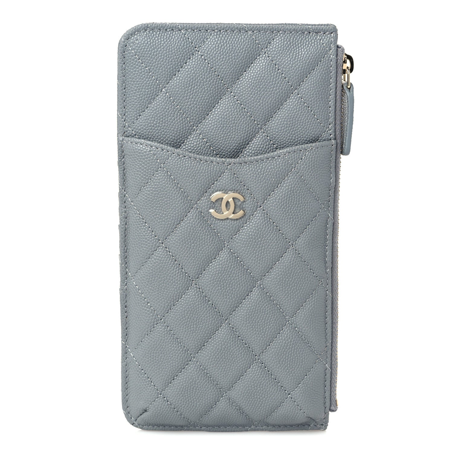 Chanel Caviar Quilted Classic iPhone Pouch Grey 1 of 7