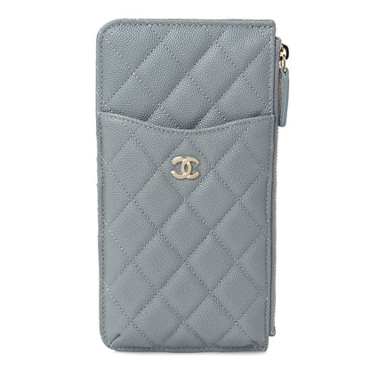 Chanel Caviar Quilted Classic iPhone Pouch Grey 1 of 7