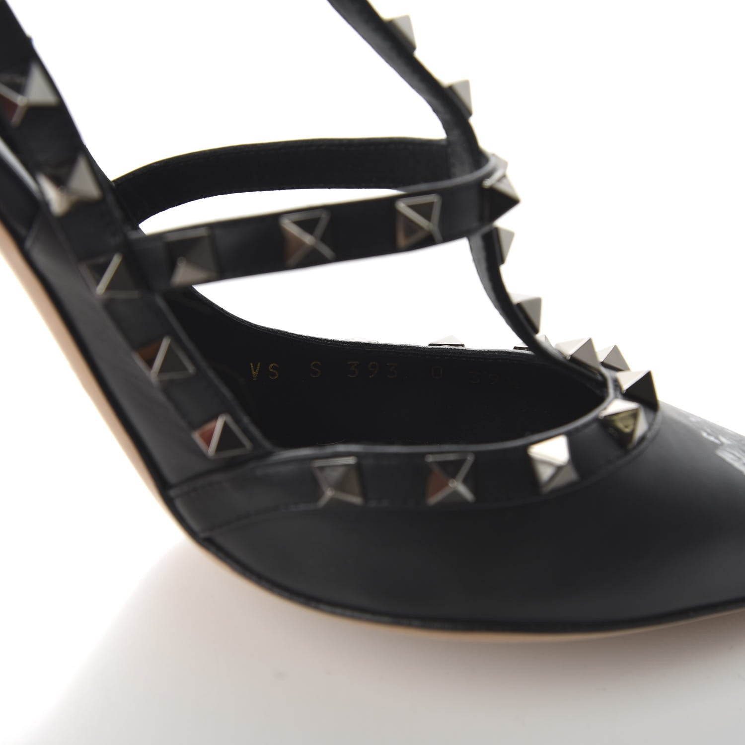 Valentino Garavani X UNDERCOVER Calfskin Rockstud Ankle Strap Pumps 39.5 Black 8 of 9