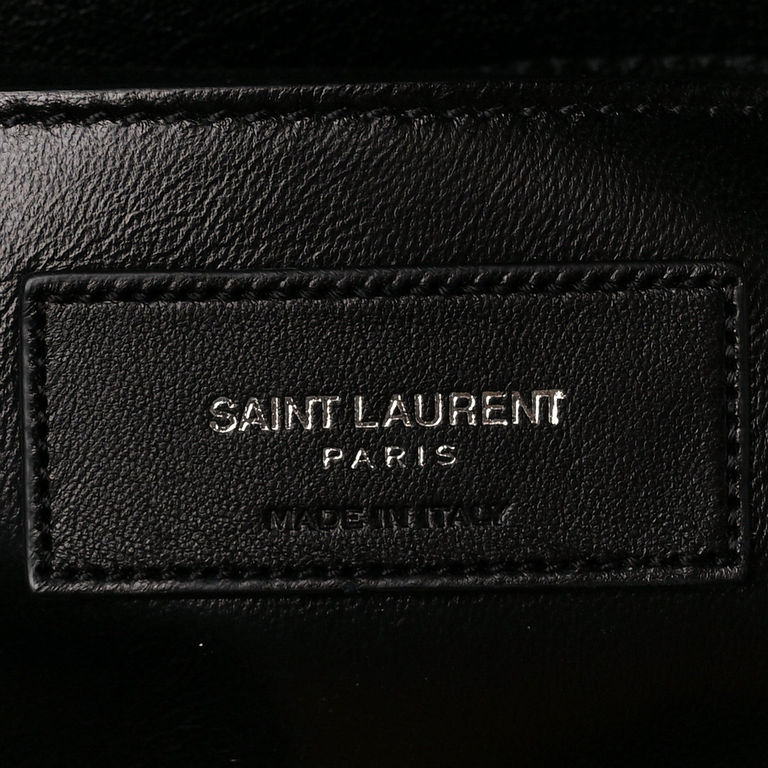 Saint Laurent Sheepskin Matelasse Chevron Monogram Large College Satchel Black 7 of 12