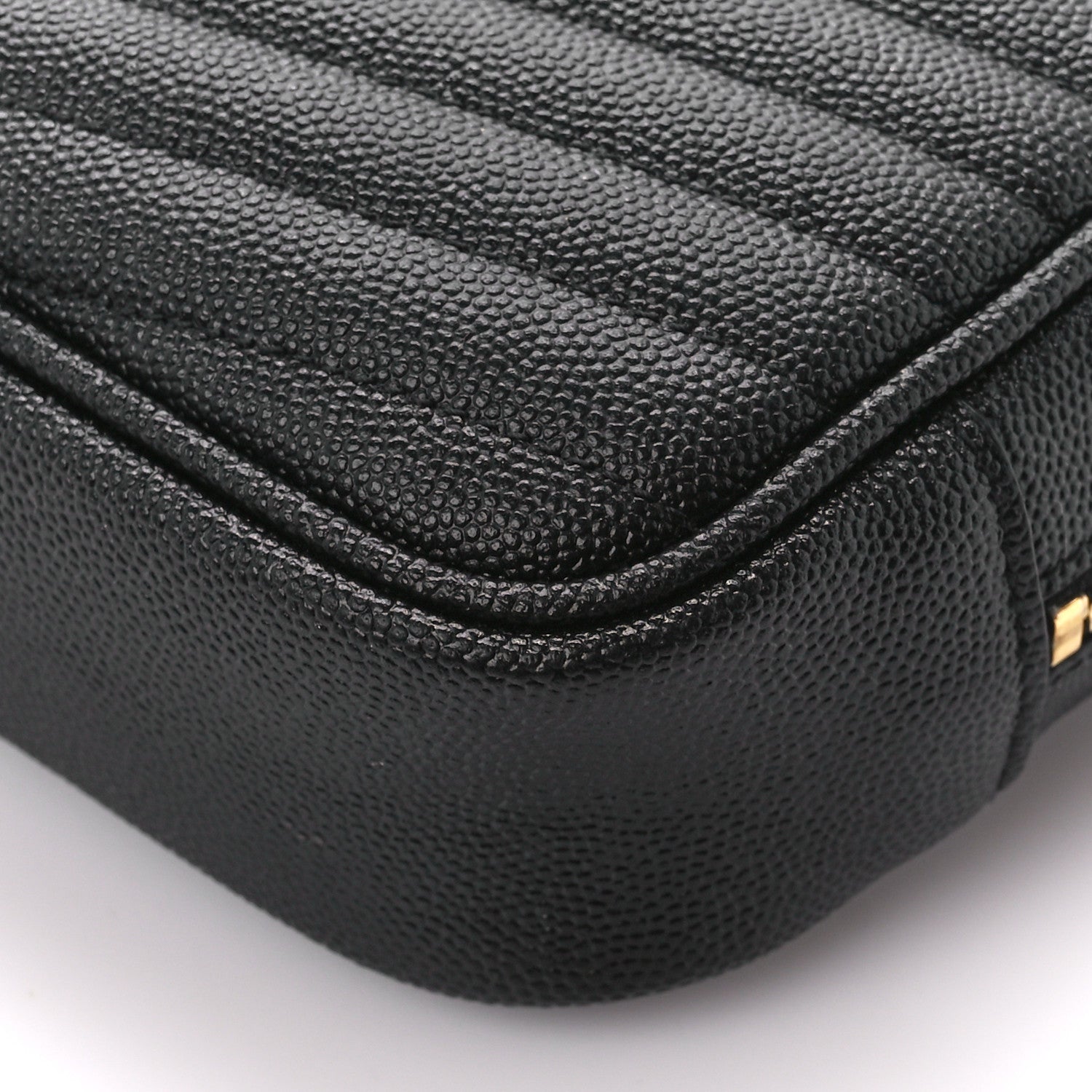 Saint Laurent Grain De Poudre Matelasse Monogram Mini Lou Camera Bag Black 10 of 11