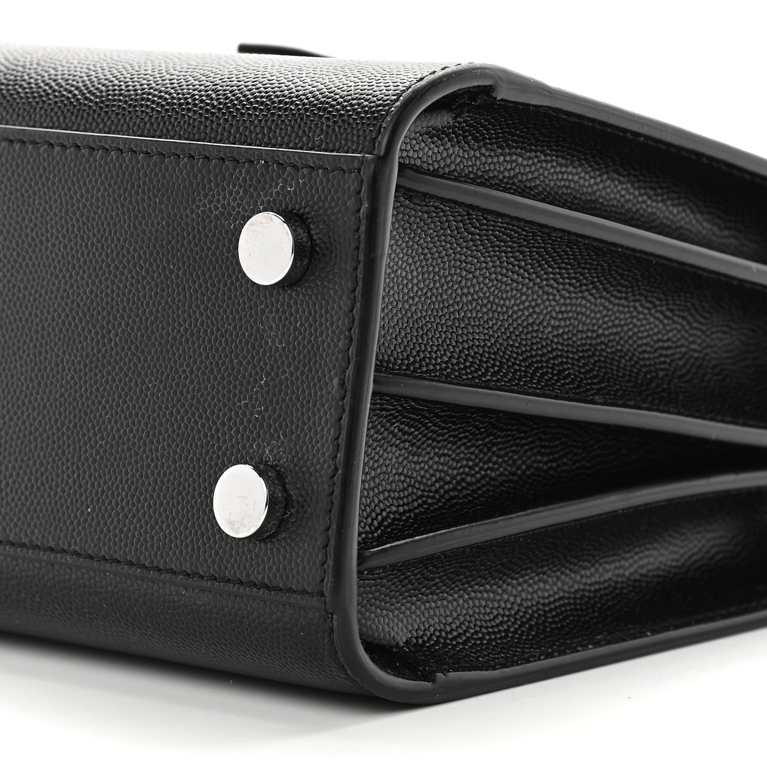 Saint Laurent Grained Calfskin Nano Sac De Jour Black 9 of 10