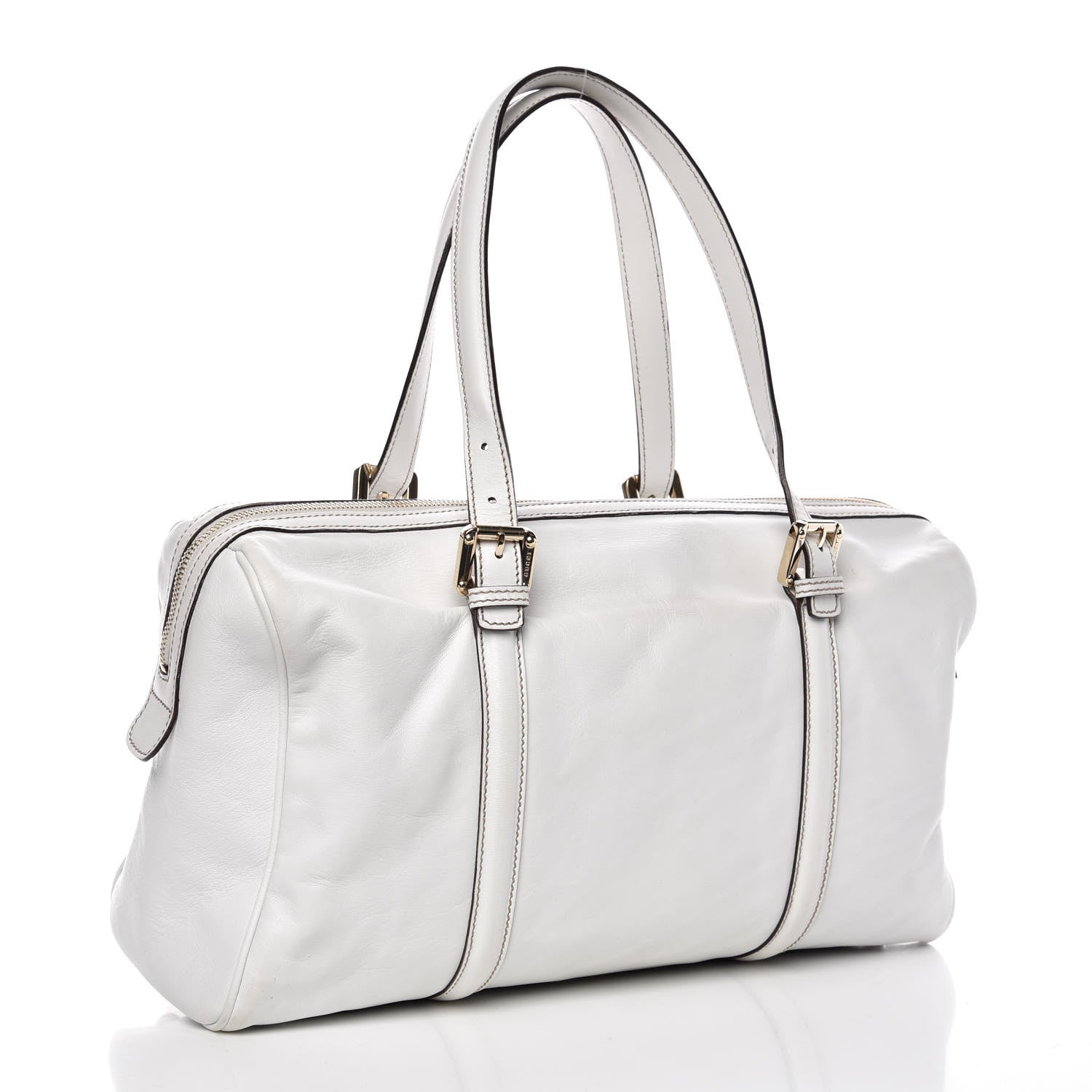 Gucci Calfskin Medium Britt Boston White 3 of 7