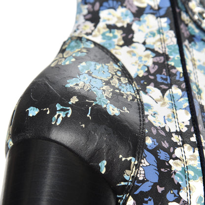 Louis Vuitton Calfskin Floral Star Trail Ankle Boots 40 Black 9 of 9
