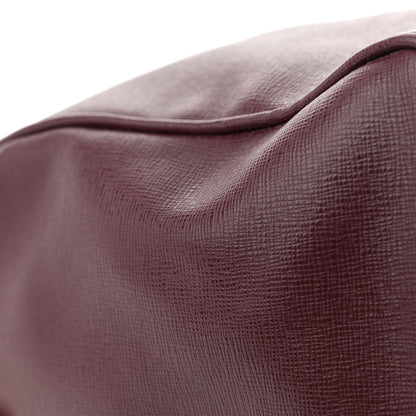 Versace Saffiano Calfskin Palazzo Bowler Burgundy 15 of 17