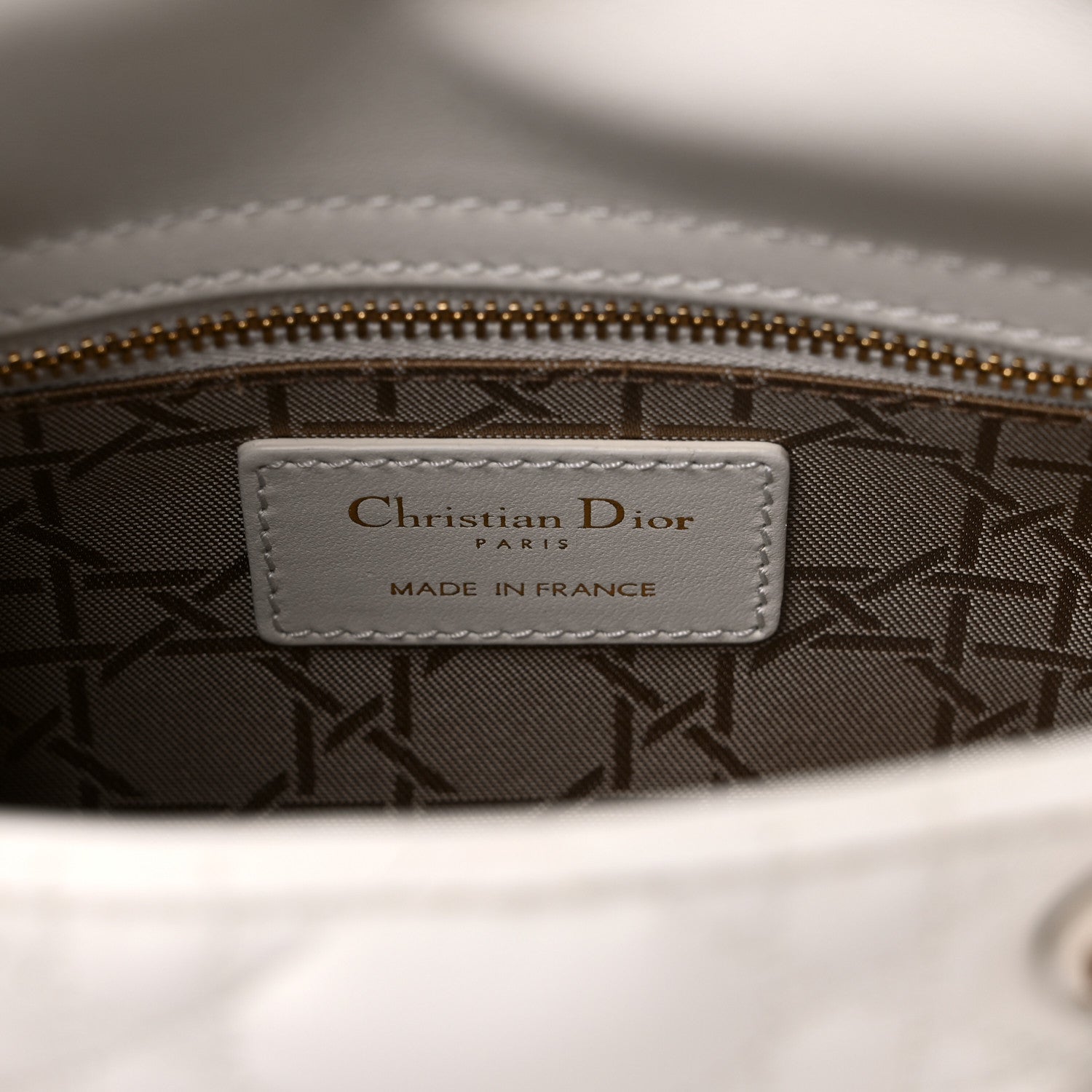 Christian Dior Lambskin Cannage Mini Lady Dior Latte 6 of 9