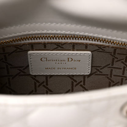 Christian Dior Lambskin Cannage Mini Lady Dior Latte 6 of 9