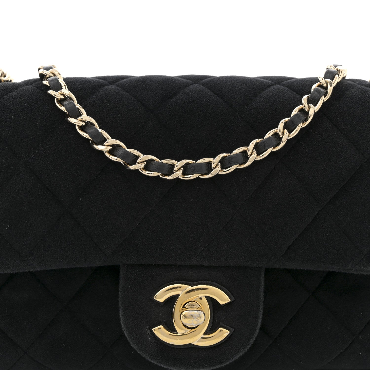 Chanel Velvet Quilted Mini Rectangular Pearl Crush Flap Black 8 of 13