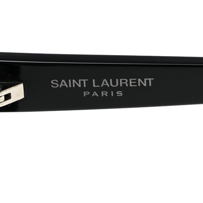 Saint Laurent Acetate Mica Cat Eye Sunglasses SL 276 Black 6 of 8
