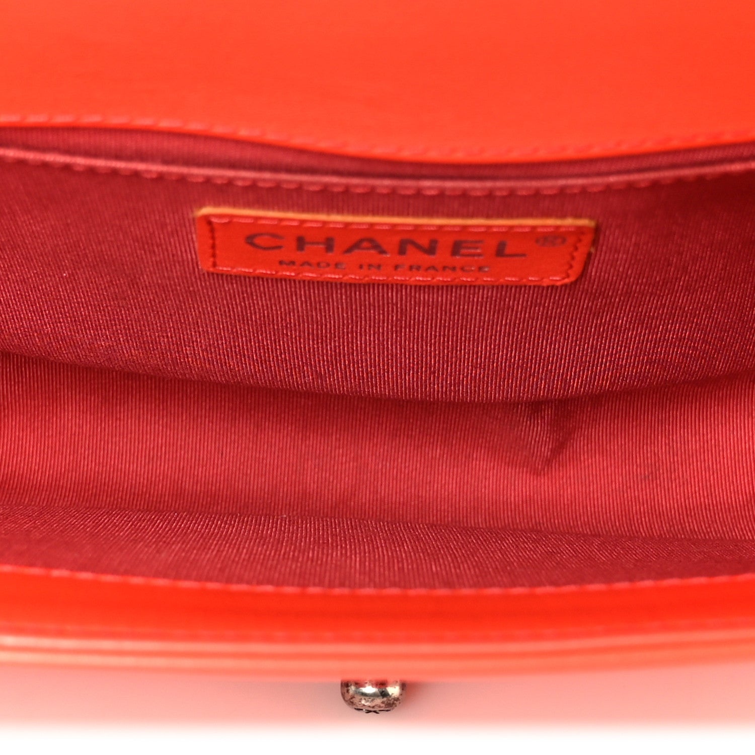 Chanel Lambskin Chevron Quilted Medium Boy Flap Red 5 of 10